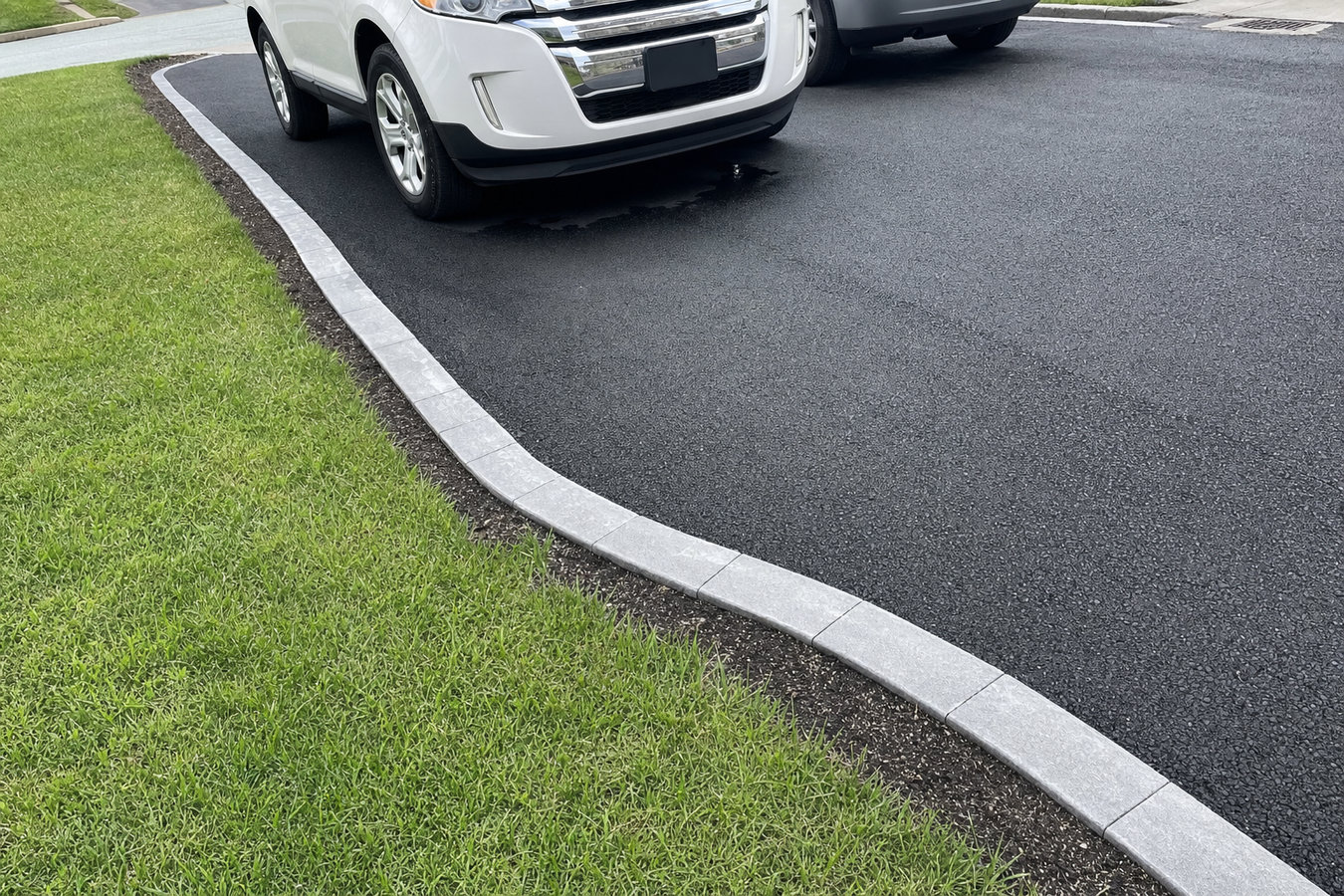 Concrete curbing and sidewalks
